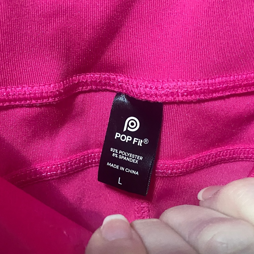 POP Fit Hot Pink Active Leggings - Picture 2 of 4